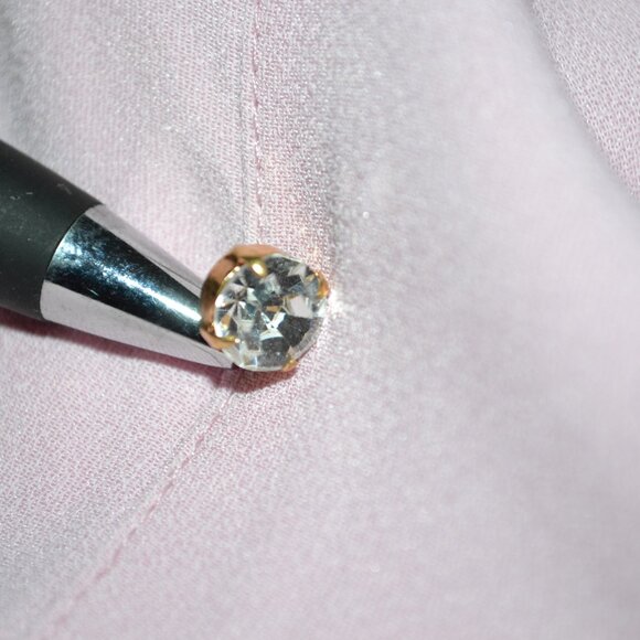 Sonia Rykiel Designer Minimalist Pastel Pink Bias Crystal Fit Flare Dress 36 S 4 - Picture 6 of 9